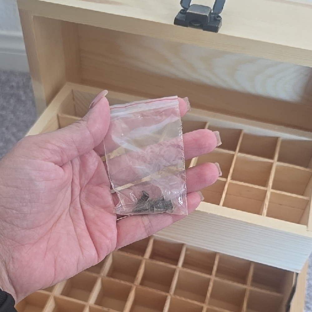Unfinished Wooden Oil Storage Box - Picture 3 of 7